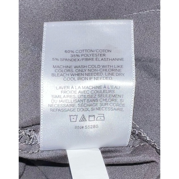 EXPRESS - Ultimate Essential Shirt - Charcoal Button Down Long Sleeve Size XL - Picture 6 of 7